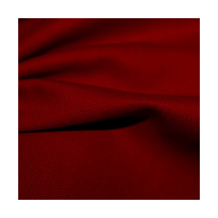 Tissu bachette rouge foncé