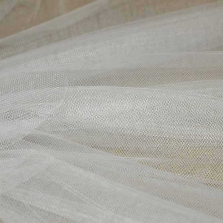 Tulle souple blanc