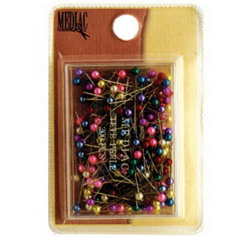 200 épingles De Couture Uxcell - 1.5 Pouces, Tête Boule Perlée Dorée, Boîte
