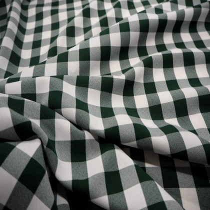 Vichy polyester  vert bronze