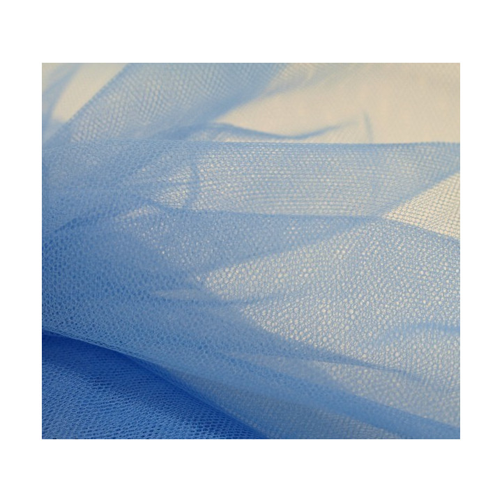 Pièce de tulle bleu