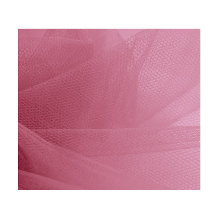 Pièce de tulle  rose foncé