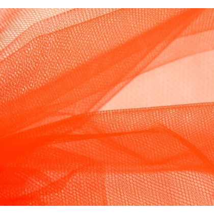 Pièce de tulle orange