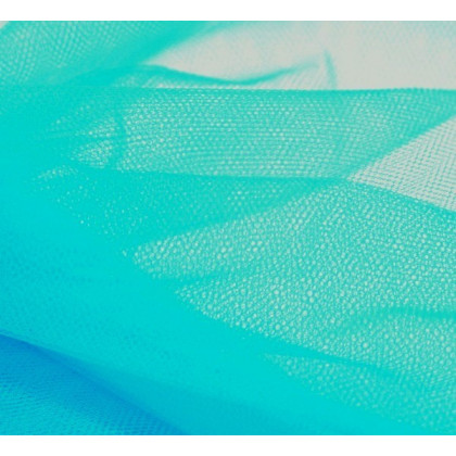 Pièce de tulle turquoise