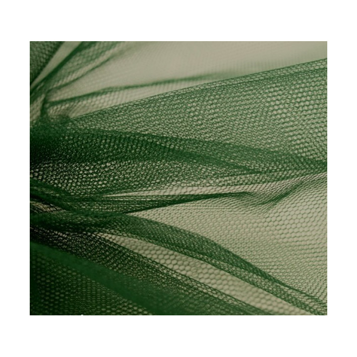 Pièce de tulle vert bronze