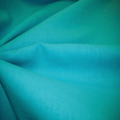 Tissu ramie bleu turquoise