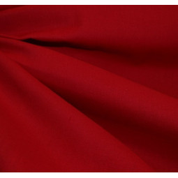Tissu coton rouge