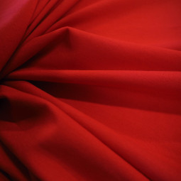 Tissu jersey rouge