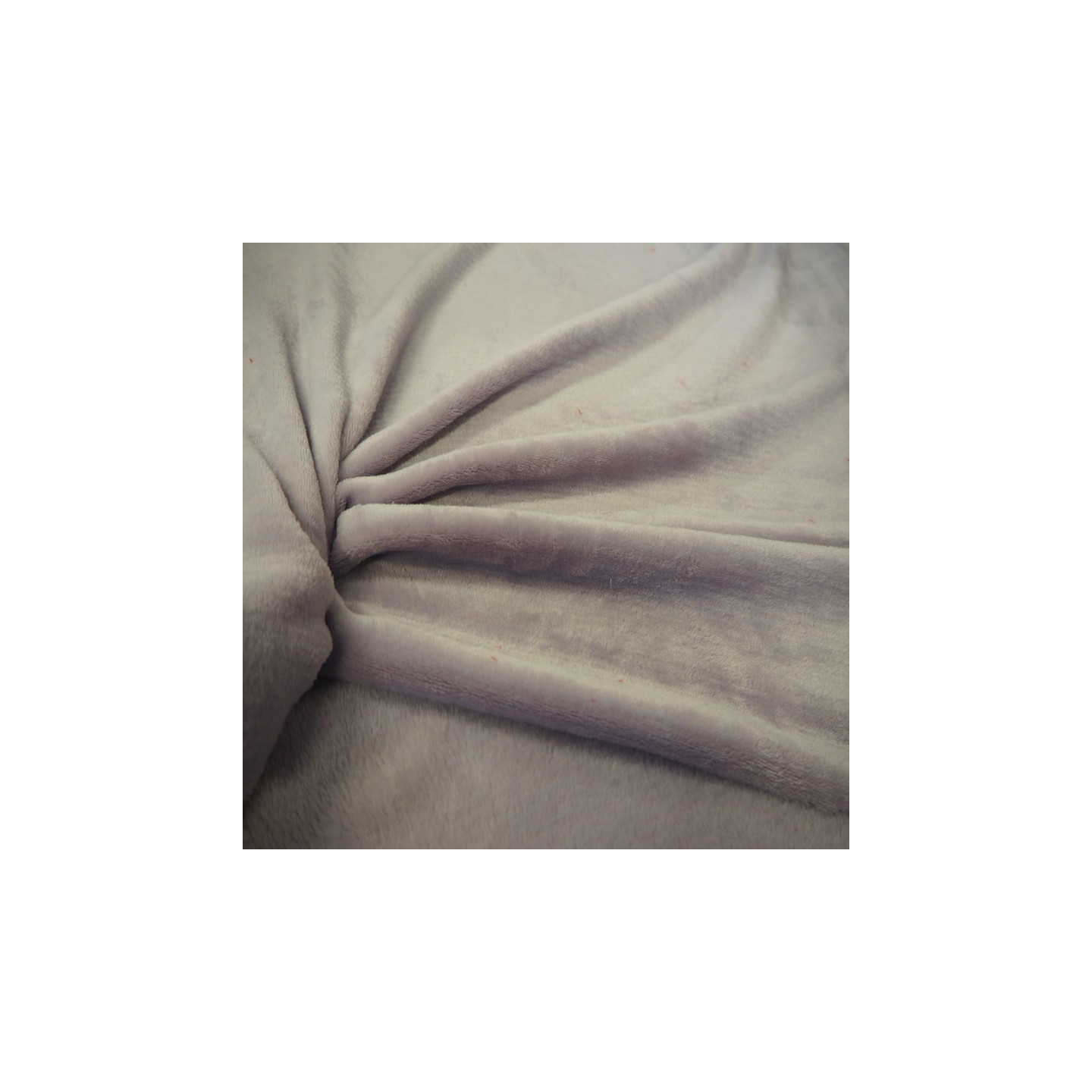 Molleton lourd gratté gris clair - Tissu et mercerie : madras