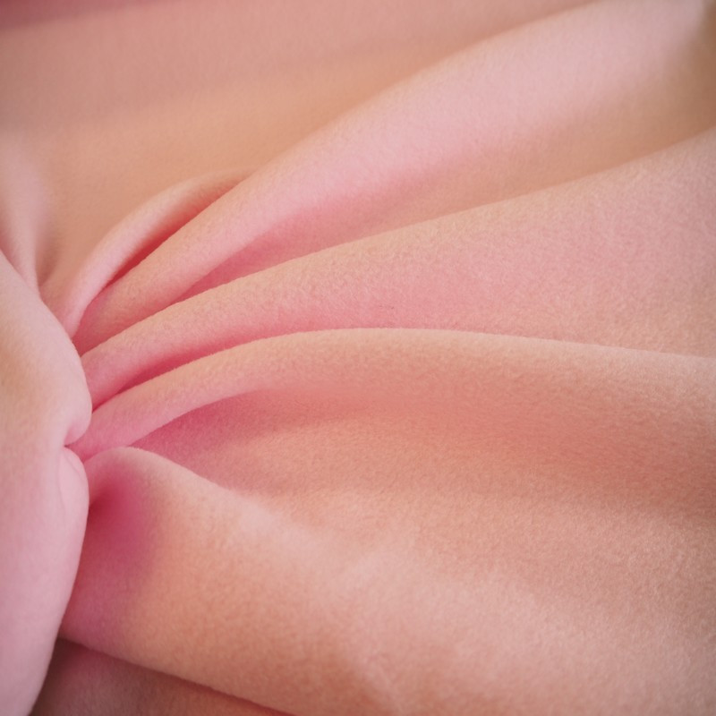 Tissu polaire rose pâle