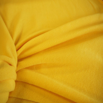 Tissu polaire jaune