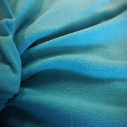Tissu polaire turquoise