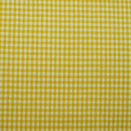 Tissu vichy petit carreaux  jaune