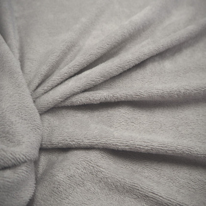 Tissu bambou éponge gris clair