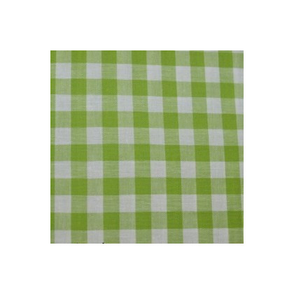 Tissu vichy moyen carreaux  vert anis