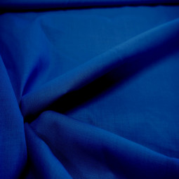 Coton uni bleu roi