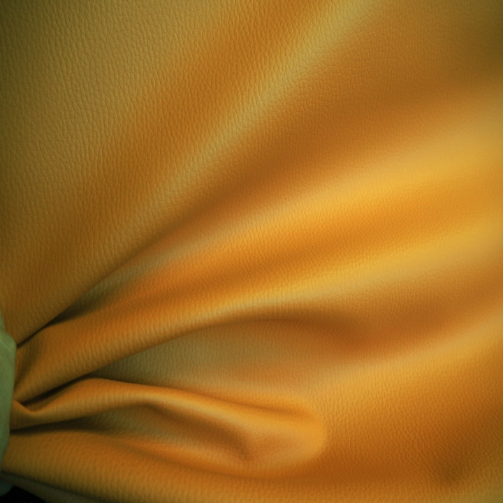 simili cuir  granulé jaune d'or