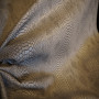 simili cuir effet "Dragon de Komodo" gris