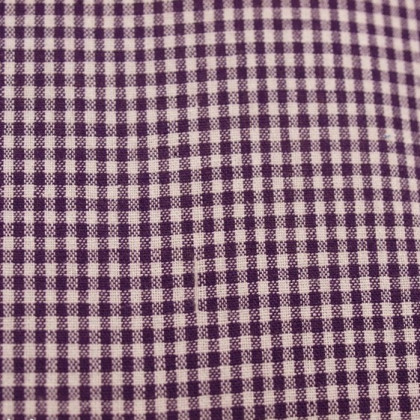 Tissu vichy petits carreaux  violet