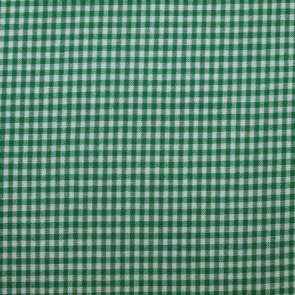 Tissu vichy petits carreaux vert cru