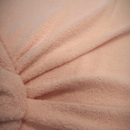 Tissu éponge rose pâle