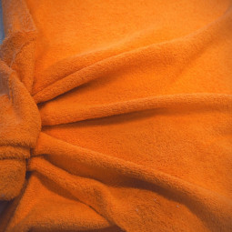 Tissu éponge orange