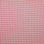 Tissu vichy petits carreaux rose foncé