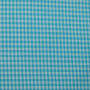 Tissu vichy petits carreaux  bleu turquoise