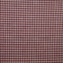 Tissu vichy petits carreaux  bordeaux