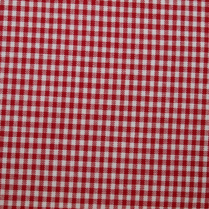 Tissu vichy petits carreaux rouge