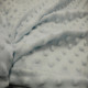 Tissu polaire Minky gris bleuté