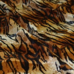 Tissu imitation peau de bête "tigre"