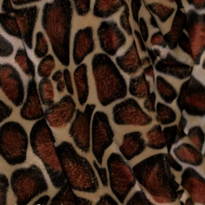 Tissu imitation peau de bête "girafe"