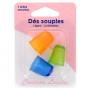 Dés à coudre souples 3 tailles