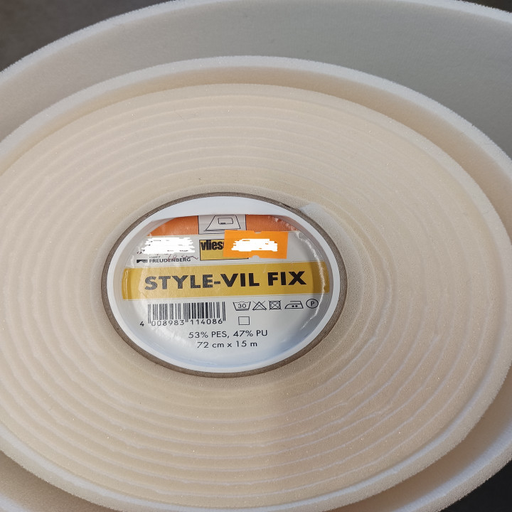 Mousse résille Style-Vil fix thermocollant 72cm