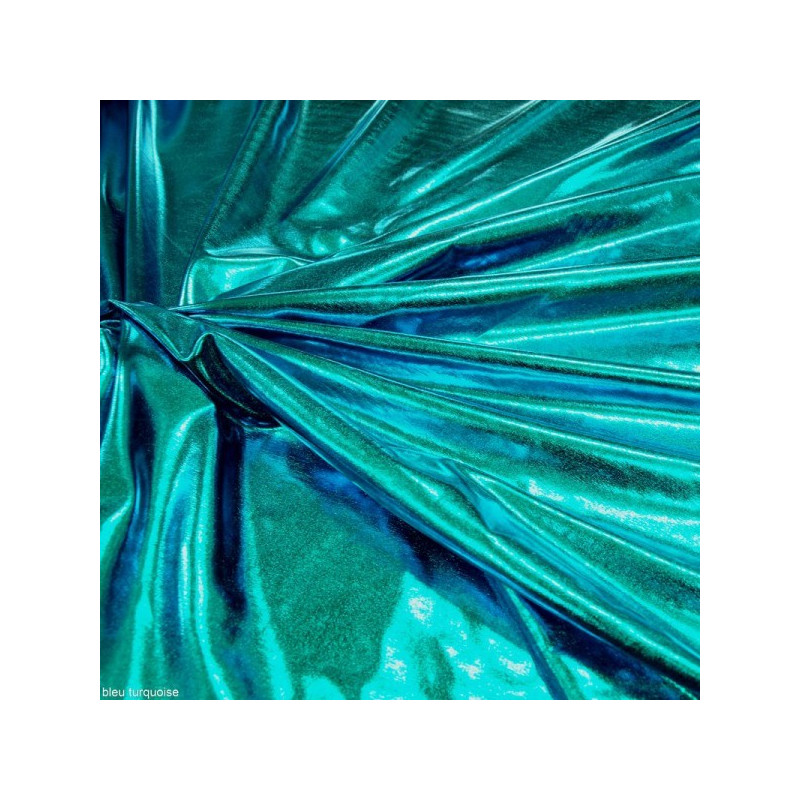 Lycra brillant turquoise