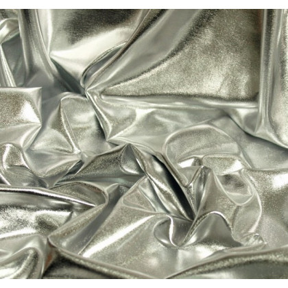 Lycra brillant argent