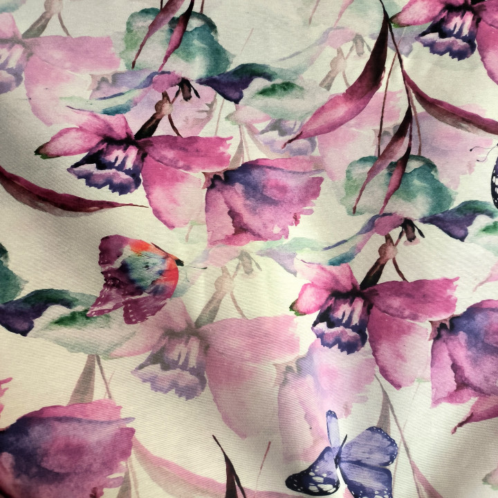 Tissu butterfly garden