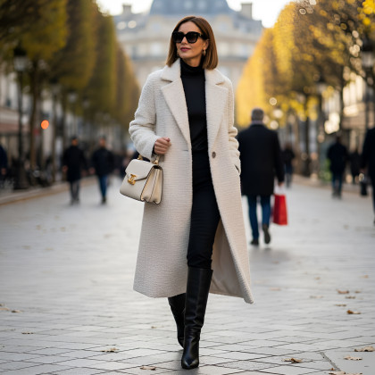 Lainage Type Chanel écru