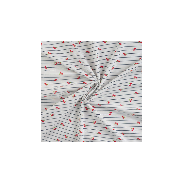 Jersey marin cerises