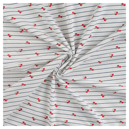 Jersey marin cerises