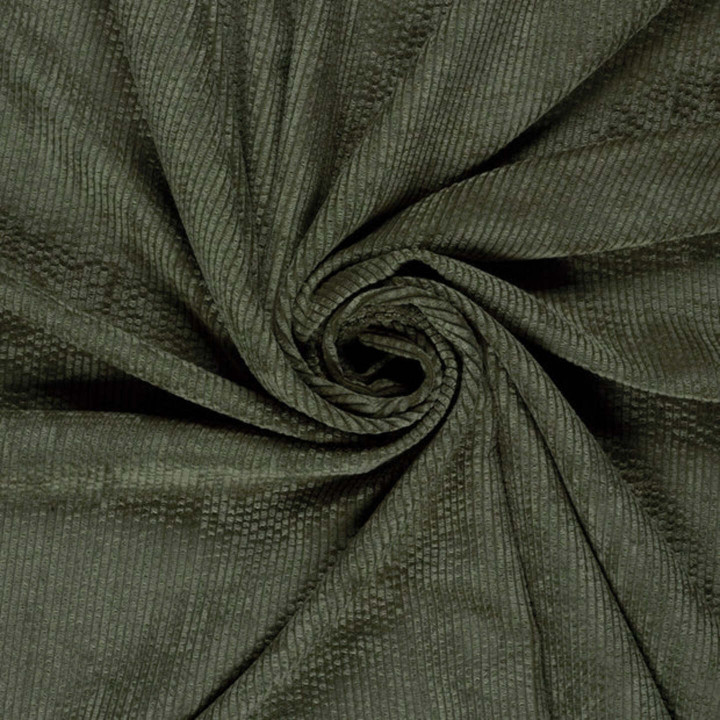 Velours côtelé vert olive