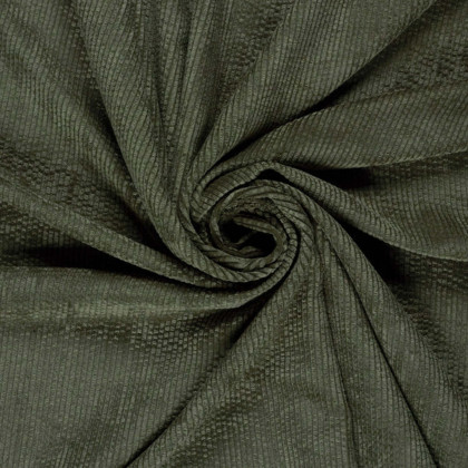 Velours côtelé vert olive