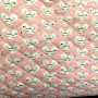 Tissu matelassé enfant souris rose