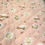 Tissu matelassé bébé rose