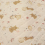 Tissu matelassé bébé rose