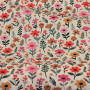 Coton enduit floral