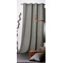 Rideau occultant gris foncé