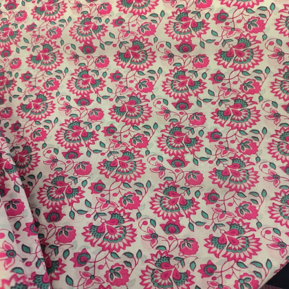 Coton léger rose indien