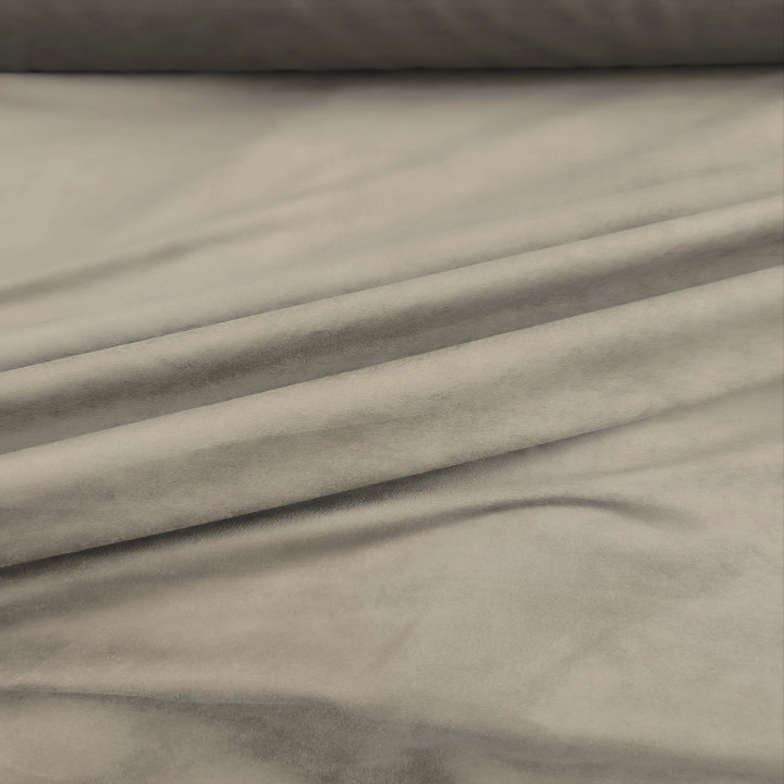 Tissu  "faux daim" beige